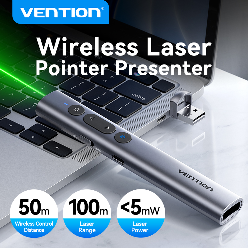 Laser Pointer Presenter - Vention مؤشر ليزر لاسلكي مقدم 100