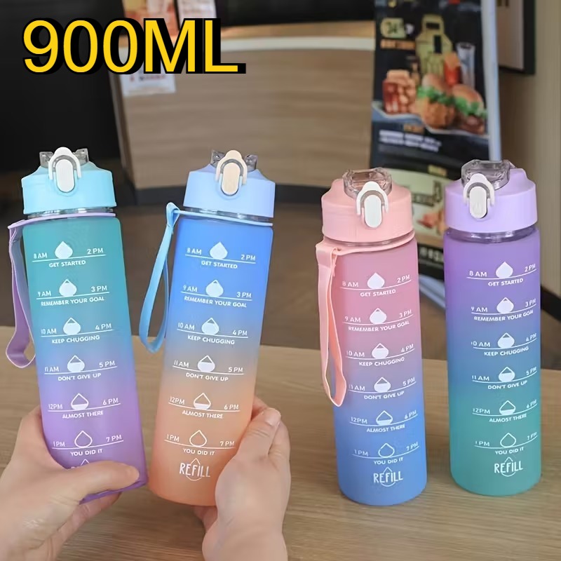 Smart Water Bottle Tracker - زجاجة مياه رياضية سعة 900 مل