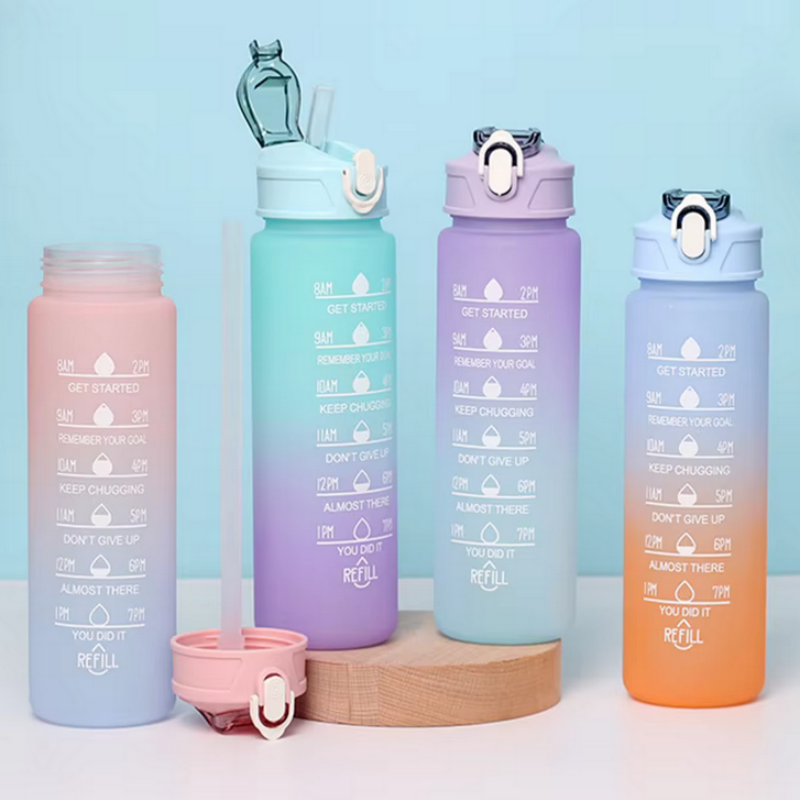 Smart Water Bottle Tracker - زجاجة مياه رياضية مع غطاء قلاب