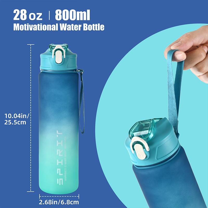 1 قطعة رائجة البيع 750 مللي زج - مراجعة Smart Water Bottle Tracker وسعره
