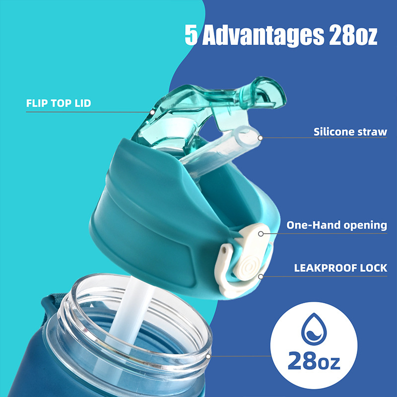 1 قطعة رائجة البيع 750 مللي زج - مراجعة Smart Water Bottle Tracker وسعره
