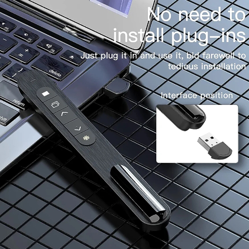قلم عرض تقديمي لاسلكي قابل للط - مراجعة Laser Pointer Presenter وسعره