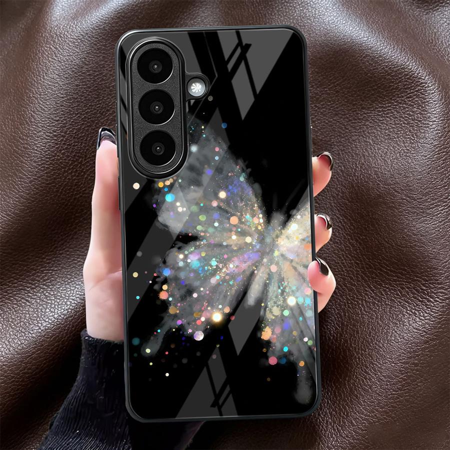غطاء هاتف زجاجي بتصميم فراشة ك - مراجعة Samsung Galaxy A55 وسعره