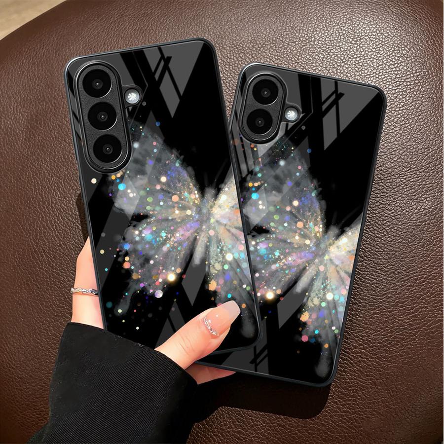 غطاء هاتف زجاجي بتصميم فراشة ك - مراجعة Samsung Galaxy A55 وسعره